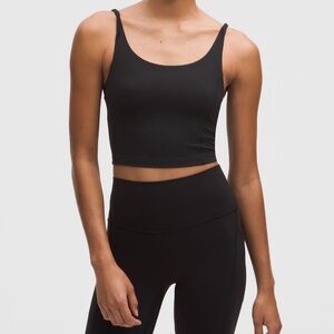 Lululemon Athletica Black Align Twist-Strap Crop Tank